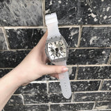 Guess Phoenix Multi Function Silver Dial White Rubber Strap Watch for Men - GW0203G1 Buy Now By Guess
