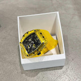 Guess Phoenix Multi Function Black Dial Yellow Rubber Strap Watch for Men - GW0203G6 Buy Now By Guess