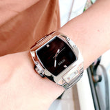 Guess Phoenix Black Dial Silver Steel Strap Watch for Men - GW0387G1 Buy Now By Guess