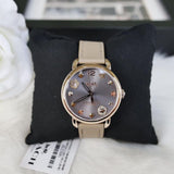 Coach Delancey Grey Dial Grey Leather Strap Watch For Women - 14502797 Buy Now By Coach