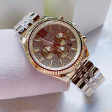 Michael Kors Lexington Chronograph Gold Dial Gold Steel Strap Watch For Men - MK8579 Buy Now By Michael Kors