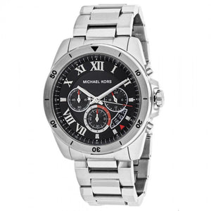 Michael Kors Brecken Chronograph Quartz Black Dial Silver Steel Strap Watch For Men - MK8438 Buy Now By Michael Kors