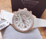 Guess Sport White Dial White Rubber Strap Watch For Women - W0616L1 Buy Now By Guess
