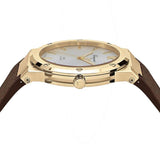 Salvatore Ferragamo F-80 Classic White Dial Brown Leather Strap Watch for Men - SFDT00819 Buy Now By Salvatore Ferragamo