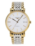 Longines Presence 38.5mm Automatic White Dial Two Tone Steel Strap Watch for Men - L4.921.2.12.7 Buy Now By Longines