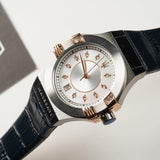 Maserati Potenza Diamonds Silver Dial Blue Leather Strap Watch For Women - R8851108502 Buy Now By Maserati