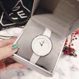 Calvin Klein Chic White Dial White Leather Strap Watch for Women - K7N23TK2 Buy Now By Calvin Klein