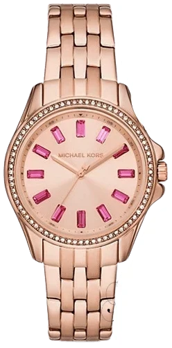 Michael Kors Mini Pilot Quartz Gold Dial Gold Steel Strap Watch For Women - MK7367 Buy Now By Michael Kors