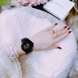 Michael Kors Runway Quartz Black Dial Black Steel Strap Watch For Women - MK6683 Buy Now By Michael Kors