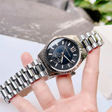 Michael Kors Lexington Quartz Black Dial Silver Steel Strap Watch For Women - MK8946 Buy Now By Michael Kors