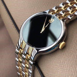 Movado Veturi Quartz Black Dial Two Tone Steel Strap Watch for Men - 0606932 Buy Now By Movado