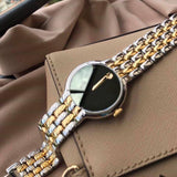 Movado Veturi Quartz Black Dial Two Tone Steel Strap Watch for Men - 0606932 Buy Now By Movado