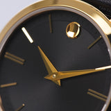Movado Ultra Slim Black Dial Black Leather Strap Watch For Women - 0607091 Buy Now By Movado
