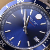 Movado Series 800 Blue Dial Silver Steel Strap Watch For Men - 2600137 Buy Now By Movado