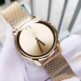 Movado Bold Gold Dial Gold Mesh Bracelet Watch For Men - 3600373 Buy Now By Movado