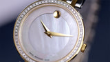 Movado Esperanza Mother of Pearl Dial Two Tone Steel Strap Watch For Women - 0607085 Buy Now By Movado