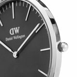 Daniel Wellington Classic York Black Dial Brown Leather Strap Watch For Men - DW00100134 Buy Now By Daniel Wellington