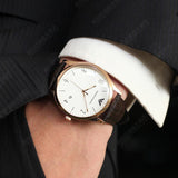 Emporio Armani Beta Chronograph White Dial Brown Leather Strap Watch For Men - AR1915 Buy Now By Emporio Armani