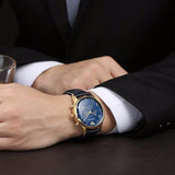 Emporio Armani Chronograph Midnight Blue Dial Blue Leather Strap Watch For Men - AR1862 Buy Now By Emporio Armani