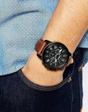 Fossil Grant Chronograph Black Dial Brown Leather Strap Watch for Men - FS5241 Buy Now By Fossil