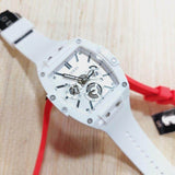 Guess Phoenix Multifunction White Dial White Rubber Strap Watch for Men - GW0203G2 Buy Now By Guess
