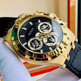 Guess Continental Black Dial Black Rubber Strap Watch for Men - GW0262G2 Buy Now By Guess