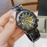 Guess Axel Multifunction Black Dial Black Steel Strap Watch For Men - GW0488G3 Buy Now By Guess