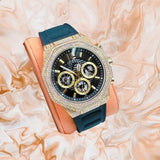 Guess Momentum Chronograph Diamonds Black Dial Black Silicone Strap Watch For Men - GW0518G2 Buy Now By Guess