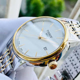 Tissot T Classic Carson Quartz White Dial Two Tone Steel Strap Watch for Men - T085.410.22.011.00 Buy Now By Tissot