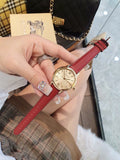 Burberry The Classic Gold Dial Red Leather Strap Watch for Women - BU10102 Buy Now By Burberry