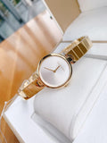 Calvin Klein Authentic Silver Dial Gold Steel Strap Watch for Women - K8G23546 Buy Now By Calvin Klein