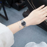 Calvin Klein Snake Black Dial Silver Steel Strap Watch For Women - K6E23141 Buy Now By Calvin Klein