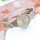 Calvin Klein Snake Silver Dial Silver Steel Strap Watch For Women - K6E23146