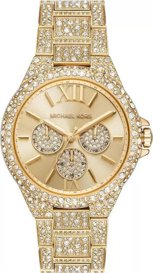 Michael Kors Camille Pavé Crystals Gold Dial Gold Steel Strap Watch for Women - MK6958 Buy Now By Michael Kors