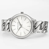 Michael Kors Runway Three-Hand Silver Dial Silver Steel Strap Watch for Women - MK7474 Buy Now By Michael Kors