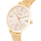 Fossil Jacqueline White Dial Brown Leather Strap Watch for Women - ES3487 Buy Now By Fossil