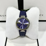 Gucci Interlocking G Blue Dial Blue Leather Strap Watch For Women - YA133322 Buy Now By Gucci