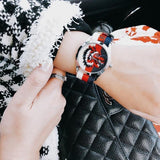 Gucci G Timeless Quartz White Red Blue Dial Multicolored NATO Strap Watch For Men - YA1264059 Buy Now By Gucci