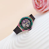 Guess Multifunction Analog Purple Dial Black Rubber Strap Watch For Women - GW0620L4 Buy Now By Guess