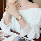 Guess MOD Heavy Metal Diamonds Gold Dial Gold Steel Strap Watch for Women - W0072L1 Buy Now By Guess