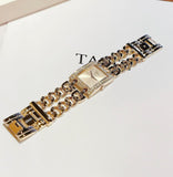 Guess MOD Heavy Metal Diamonds Gold Dial Gold Steel Strap Watch for Women - W0072L1 Buy Now By Guess