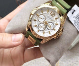 Guess Interpid 2 Golden Dial Two Tone Silicon Strap Watch For Women - W0325L5 Buy Now By Guess