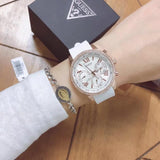 Guess Sport White Dial White Rubber Strap Watch For Women - W0616L1 Buy Now By Guess