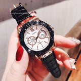 Guess Limelight Quartz White Dial Black Leather Strap Watch For Women - W0775L9 Buy Now By Guess