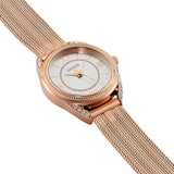 Guess Whisper Silver Dial Rose Gold Mesh Bracelet Watch for Women - W1084L3 Buy Now By Guess