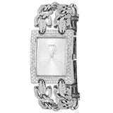 Guess Mod Heavy Metal Diamonds Silver Dial Silver Steel Strap Watch for Women - W95088L1 Buy Now By Guess