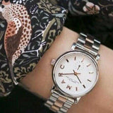 Marc Jacobs Baker White Dial Two Tone Steel Strap Watch for Women - MBM3312 Buy Now By Marc Jacobs