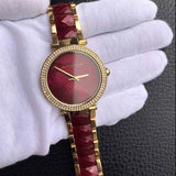 Michael Kors Parker Maroon Dial Two Tone Steel Strap Watch for Women - MK6412 Buy Now By Michael Kors