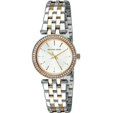 Michael Kors Darci White Dial Two Tone Steel Strap Watch for Women - MK3323 Buy Now By Michael Kors