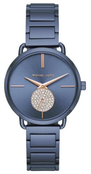 Michael Kors Portia Blue Dial Blue Stainless Steel Strap Watch for Women - MK3680 Buy Now By Michael Kors